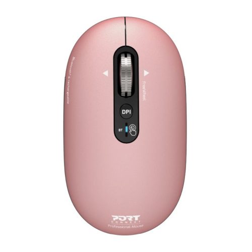 Port Connect PURE MAC Rechargeable Wireless and Bluetooth Mouse - Copper Rose