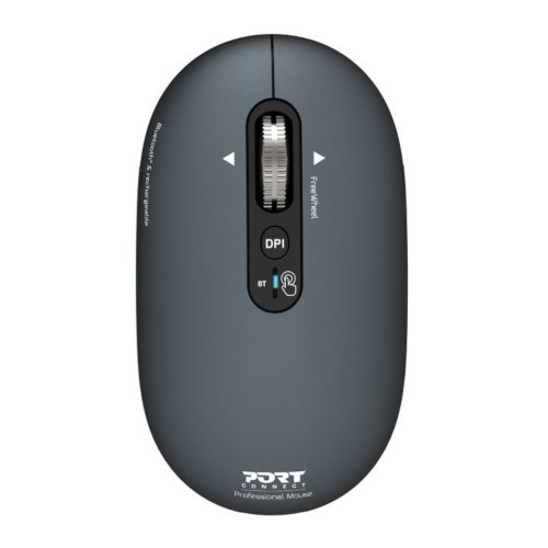 Port Connect PURE MAC Rechargeable Wireless and Bluetooth Mouse - Shadow