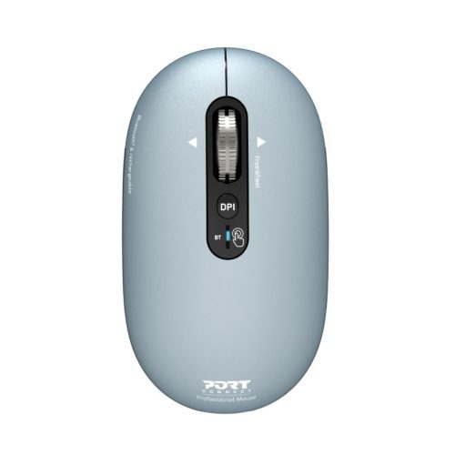 Port Connect PURE MAC Rechargeable Wireless and Bluetooth Mouse - Storm