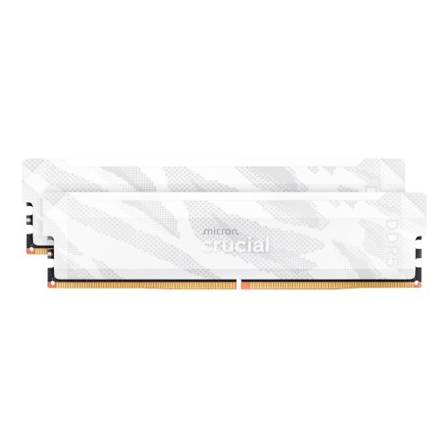 Crucial Pro Overclocking DDR5-6400 32GB Desktop Gaming Memory Kit (16GB x 2) – White
