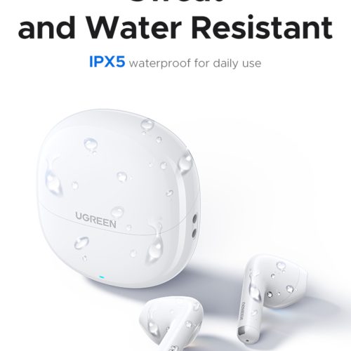 UGREEN Lightbuds Basic Earphones (Semi In-Ear)–White