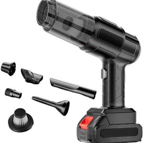 Home Luxe Living 4-in-1 Multifunctional Cordless Vacuum with Rechargable Battery Pack Hand-held Vacuum Cleaner (Black)
