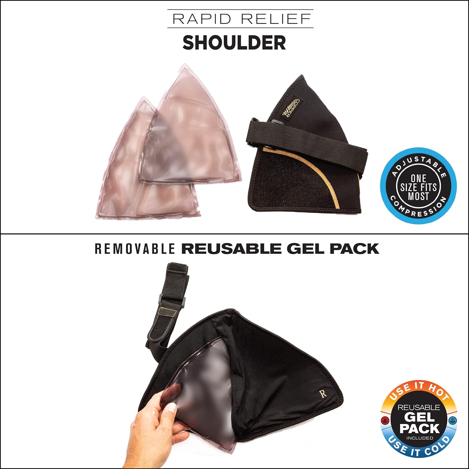 Unisex Copper Shoulder Support & Rapid Relief Wrap - Image 8