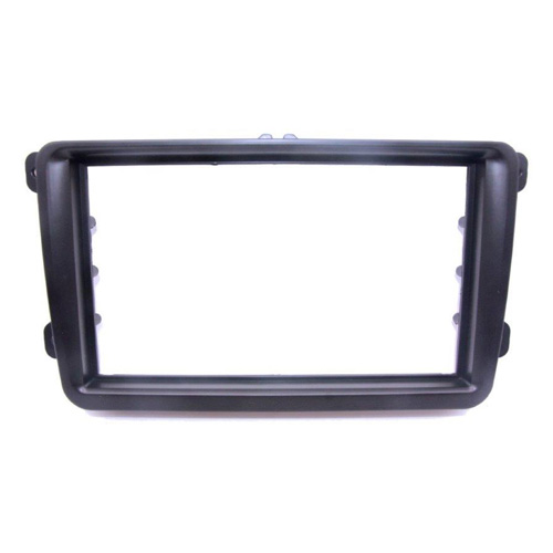 VW Golf 5 & 6 Double DIN Radio Fascia Trim Panel – Factory Black