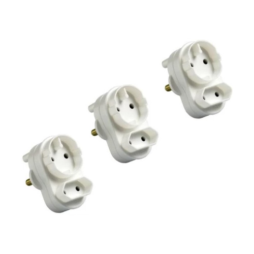 WOODLY Twin Plug Adapter 1 piece Three Pin Plug (White) Good • 2 Ratings & 0 Reviews