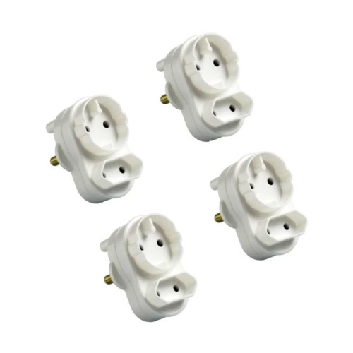 WOODLY Twin Plug Adapter 1 piece Three Pin Plug (White) Good • 2 Ratings & 0 Reviews