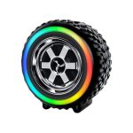 Prime Luxe Gadgets Tyre Shape Portable Wireless Bluetooth Speaker Bluetooth Portable Speaker 1.0 (Black, Multicolour)